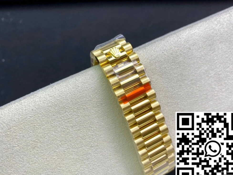 Day-Date Champagne Yellow Dial Factory M128238-0008 EW Gold Rolex 0130